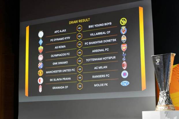 Hasil Pengundian Babak 16 Besar Liga Europa, MU Bertemu Milan 7